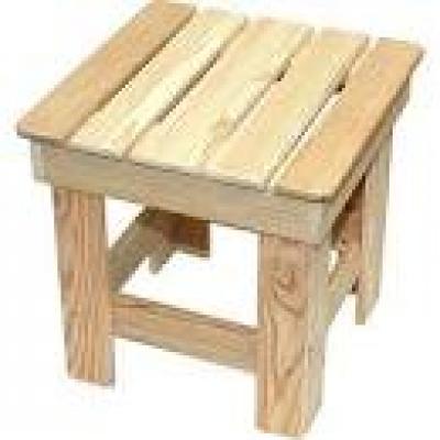 Табурет банный 40*33*40 из лиственных пород