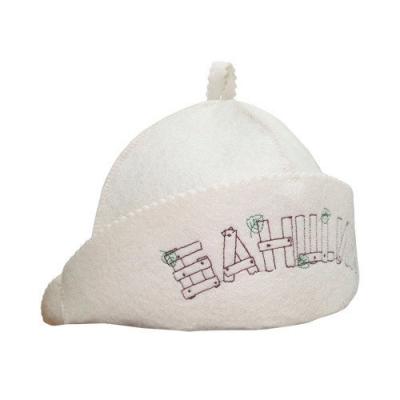 Шапка Банщик белый