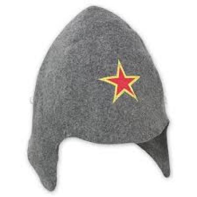 Шапка детская Буденовка войлок серый