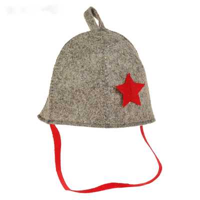 Шапка Каска серый