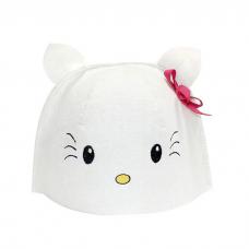 Шапка с вышивкой Китти