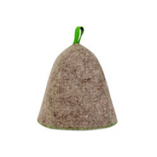 Шапка банная, войлок серый