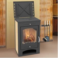 Печь-камин МетаFire Варта Аква с плитой