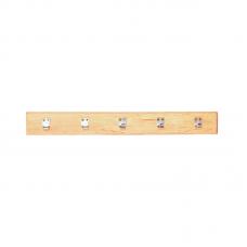 Вешалка прямая 5 крючков ольха