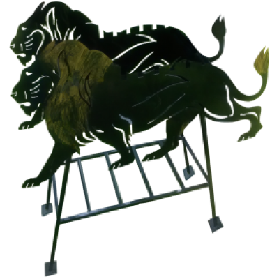 Мангал "Лев на стойках"