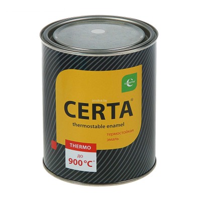 Краска термостойкая, графит  CERTA 0,7кг